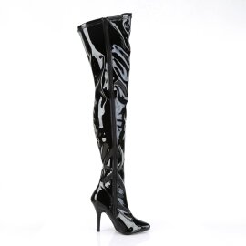 Pleaser SEDUCE-3000 Overknee Boots Patent Black EU-38 / US-8