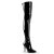 Pleaser SEDUCE-3000 Overknee Boots Patent Black EU-38 / US-8