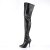 Pleaser SEDUCE-3000 Overknee Boots Faux Leather Black EU-38 / US-8