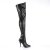 Pleaser SEDUCE-3000 Overknee Boots Faux Leather Black EU-38 / US-8