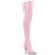 Pleaser SEDUCE-3000 Overknee Boots Patent Light Pink EU-36 / US-6