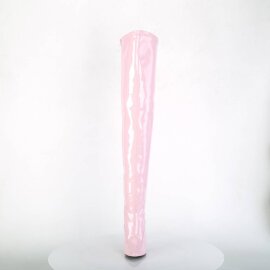 Pleaser SEDUCE-3000 Overknee Boots Patent Light Pink EU-38 / US-8