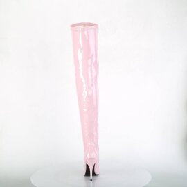 Pleaser SEDUCE-3000 Overknee Boots Patent Light Pink EU-38 / US-8