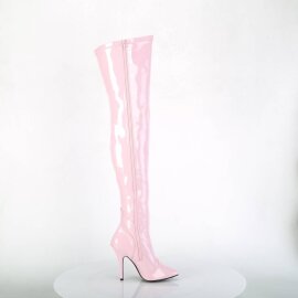 Pleaser SEDUCE-3000 Overknee Boots Patent Light Pink EU-38 / US-8