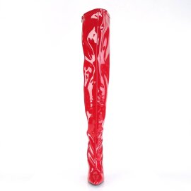 Pleaser SEDUCE-3000 Overknee Boots Patent Red EU-42 / US-12