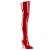 Pleaser SEDUCE-3000 Overknee Boots Patent Red EU-38 / US-8