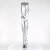 Pleaser SEDUCE-3000 Overknee Boots Faux Leather Silver EU-38 / US-8