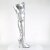 Pleaser SEDUCE-3000 Overknee Boots Faux Leather Silver EU-38 / US-8