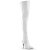Pleaser SEDUCE-3000 Overknee Boots Patent White EU-38 / US-8