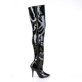 Pleaser SEDUCE-3010 Overknee Boots Patent Black EU-38 / US-8