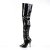 Pleaser SEDUCE-3010 Overknee Boots Patent Black EU-38 / US-8