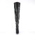 Pleaser SEDUCE-3010 Overknee Boots Faux Leather Black EU-40 / US-10