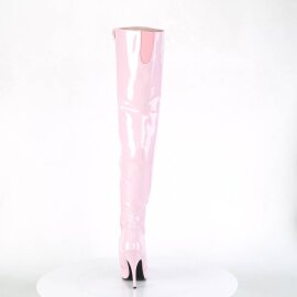 Pleaser SEDUCE-3010 Overknee Boots Patent Light Pink EU-43 / US-13