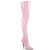 Pleaser SEDUCE-3010 Overknee Boots Patent Light Pink EU-38 / US-8