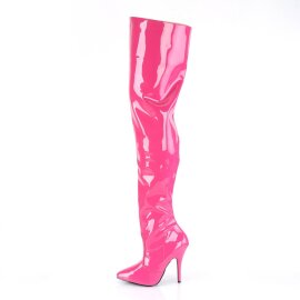 Pleaser SEDUCE-3010 Overknee Boots Patent Pink EU-40 / US-10