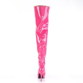 Pleaser SEDUCE-3010 Overknee Boots Patent Pink EU-39 / US-9