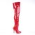 Pleaser SEDUCE-3010 Overknee Boots Patent Red EU-38 / US-8
