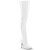 Pleaser SEDUCE-3010 Overknee Boots Patent White EU-38 / US-8