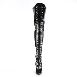 Pleaser SEDUCE-3024 Overknee Boots Patent Black EU-38 / US-8