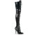 Pleaser SEDUCE-3024 Overknee Boots Patent Black EU-38 / US-8