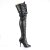 Pleaser SEDUCE-3024 Overknee Boots Faux Leather Black EU-38 / US-8
