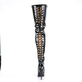 Pleaser SEDUCE-3063 Overknee Boots Patent Black EU-38 / US-8