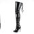 Pleaser SEDUCE-3063 Overknee Boots Patent Black EU-38 / US-8