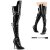 Pleaser SEDUCE-3080 Overknee Boots Patent Black EU-38 / US-8