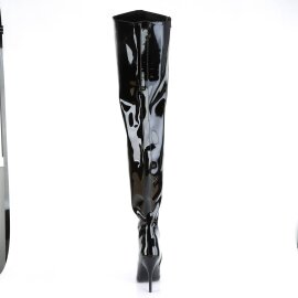 Pleaser SEDUCE-4010 Overknee Boots Patent Black EU-38 / US-8