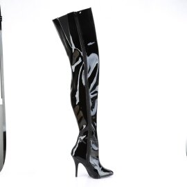Pleaser SEDUCE-4010 Overknee Boots Patent Black EU-38 / US-8