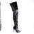 Pleaser SEDUCE-4010 Overknee Boots Patent Black EU-38 / US-8