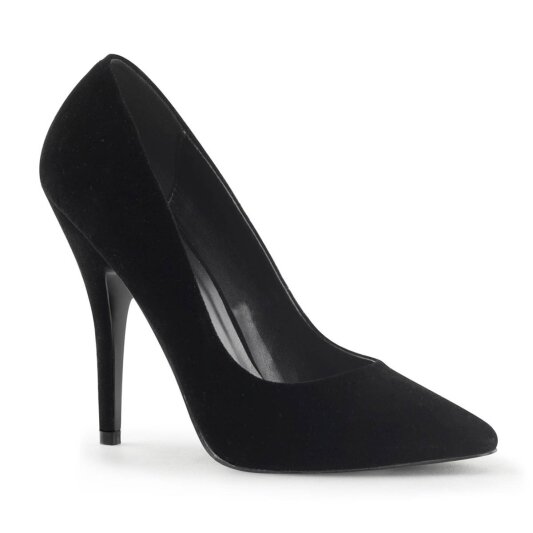 Pleaser SEDUCE-420 Pumps Velvet Black EU-35 / US-5