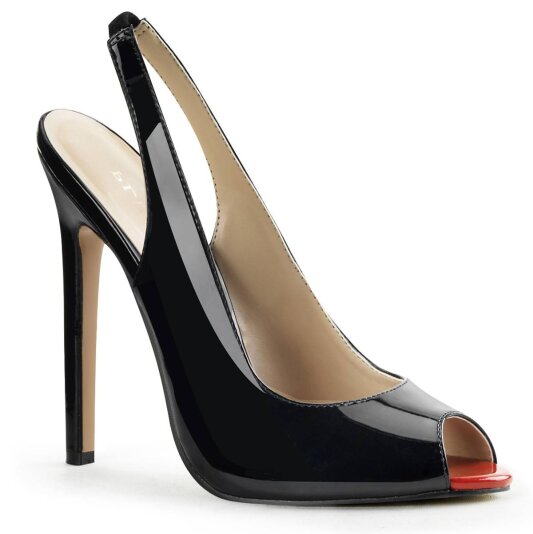 Pleaser SEXY-08 Sandalettes Patent Black EU-35 / US-5