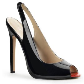 Pleaser SEXY-08 Sandalettes Patent Black EU-35 / US-5