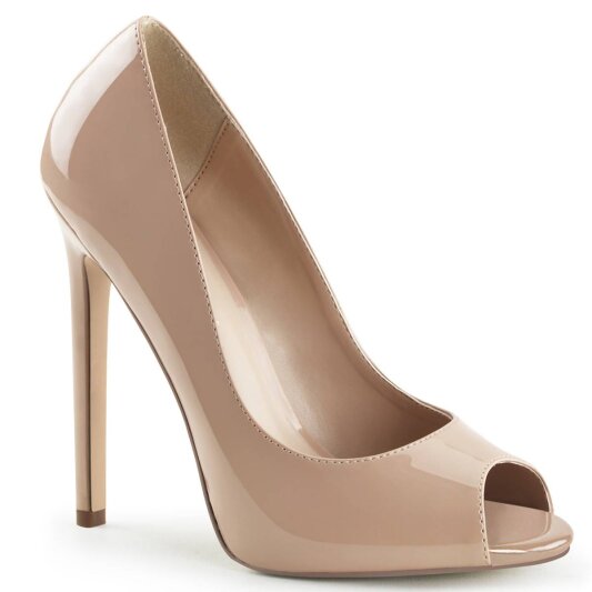 Pleaser SEXY-42 Pumps Patent Nude EU-35 / US-5