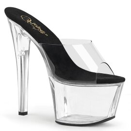 Pleaser SKY-301 Plateau Mules Transparent EU-35 / US-5
