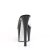 Pleaser SKY-301CRS Plateau Mules Transparent Black EU-35 / US-5