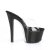 Pleaser SKY-301CRS Plateau Mules Transparent Black EU-35 / US-5
