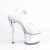Pleaser SKY-308MC Plateau Mules Transparent Blue EU-35 / US-5
