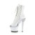 Pleaser SPECTATOR-1021 Plateau Ankle Boots Patent White EU-37 / US-7