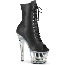 Pleaser SPECTATOR-1021RS Plateau Ankle Boots Patent Black...