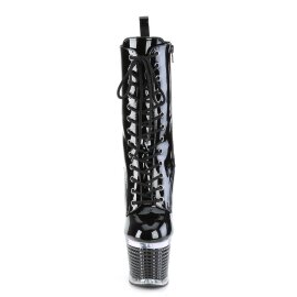 Pleaser SPECTATOR-1040 Plateau Ankle Boots Patent Black...