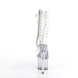 Pleaser SPECTATOR-1040C Plateau Ankle Boots Transparent EU-36 / US-6