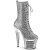 Pleaser SPECTATOR-1040G Plateau Ankle Boots Glitter Silver EU-37 / US-7