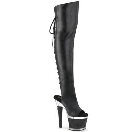 Pleaser SPECTATOR-3019 Plateau Overknee Boots Faux...