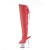 Pleaser SPECTATOR-3019 Plateau Overknee Boots Faux Leather Chrome Red EU-39 / US-9