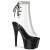 Pleaser STARDUST-1018C-2RS Plateau Ankle Boots Transparent Black EU-42 / US-12