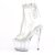Pleaser STARDUST-1018C-2RS Plateau Ankle Boots Transparent EU-40 / US-10