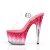 Pleaser STARDUST-708T Plateau Sandalettes Transparent Pink EU-41 / US-11
