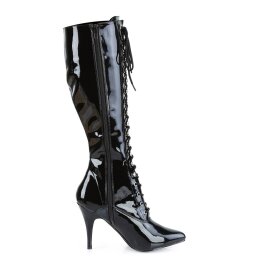 Pleaser VANITY-2020 Knee-High Boots Patent Black EU-37 / US-7